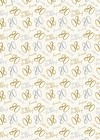 2 Sheets Hooray 80th Birthday White Gold Silver Unisex Wrapping Paper (PA-W285)