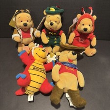 5x 8  WINNIE POOH Bean Bag Pilot OctoberFest Valentine Dragon Cowboy w Tag 2000