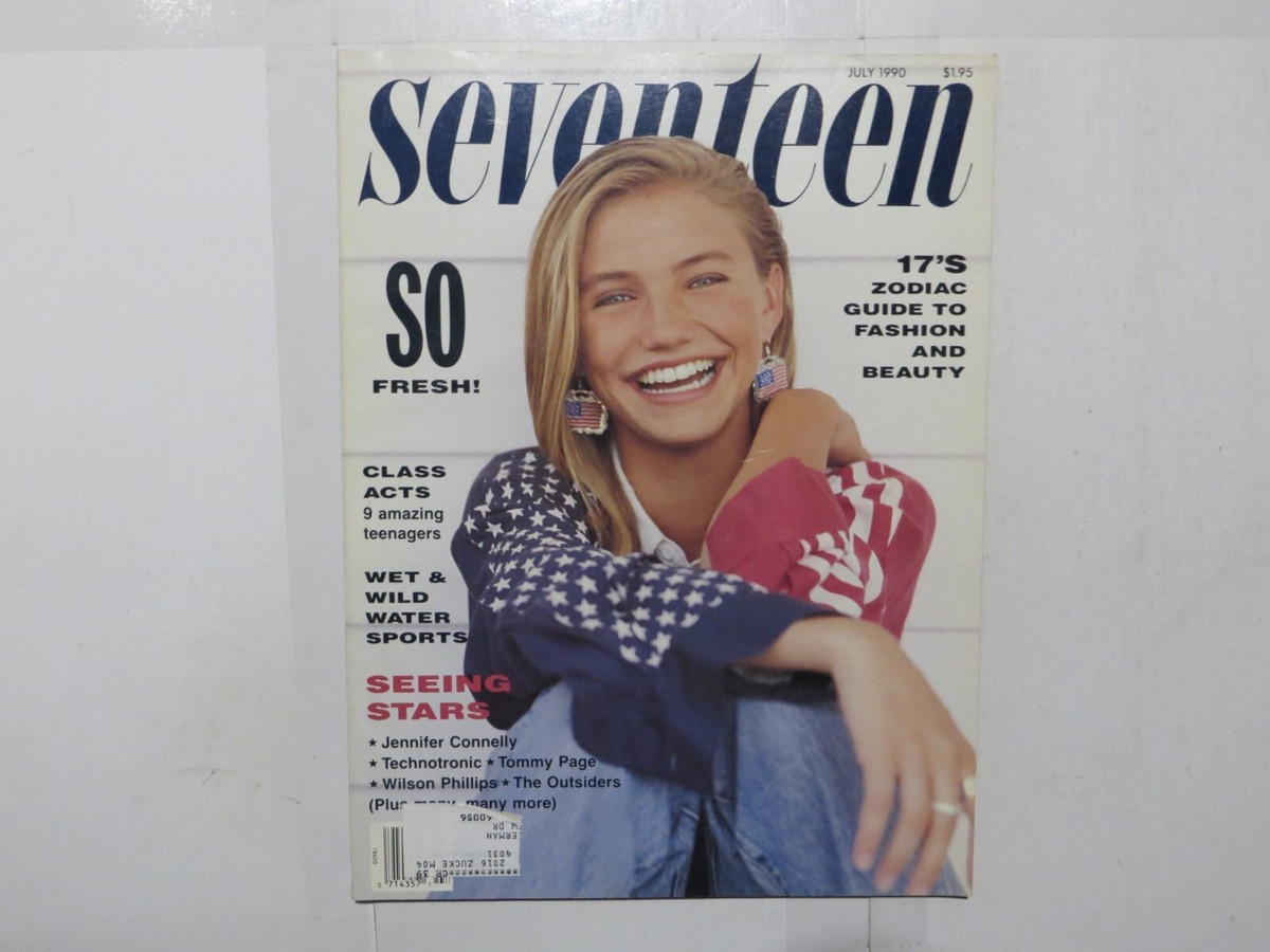 Seventeen Magazine July 1990 Cameron Diaz Matthew Perry
