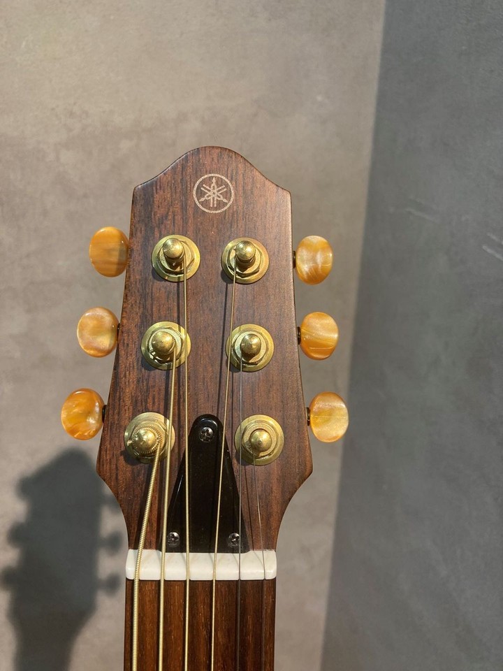 Yamaha SLG100S AMT Silent Folk Guitar Amber Burst Steel String w/ Soft