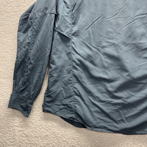 Columbia Hemd Herren XL grün Omni Shade Button Down belüftet Wandern Taschen Chore - Bild 15 von 20