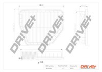 Dr!ve+ Luftfilter Filtereinsatz FüR Opel Antara 2.0 Cdti 4X4 2.4 3.2 V6