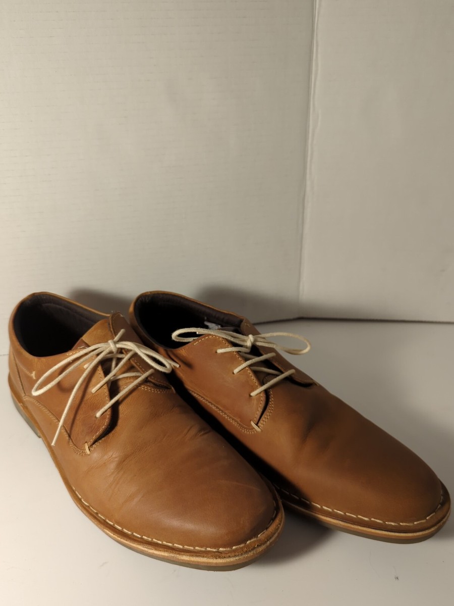 Steve Madden Harpoon 217 Tan Leather Oxford Lace Up Dress Shoes Size 12 Steve Madden Harpoon Tan – 2BigFeet main image 3
