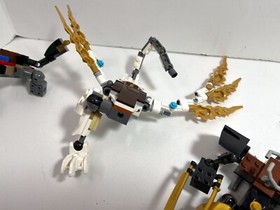 LEGO Misc partials LOT: Ninjago 70734 dragon, mech, bike see description