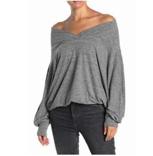 Neu mit Etikett - We The Free People Mammutbaum weites Oberteil Größe XS grau Dolman Jersey - Bild 1 von 6