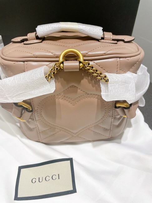 Gucci Marmont Violet Old Rose GG Backpack Italy Travel Backpack Quilted NEW Gucci Marmont Violet Old Rose GG Backpack Italy Travel  main image 3