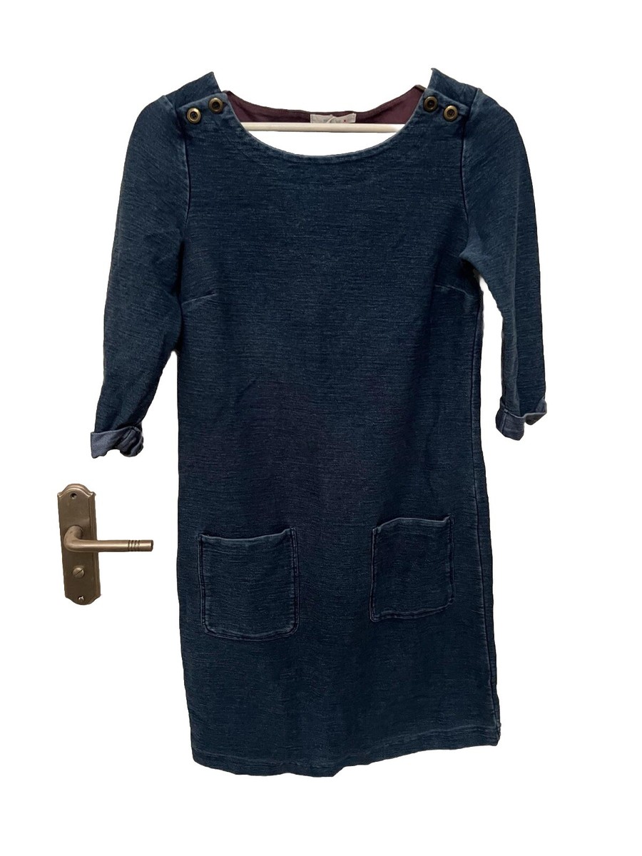 white christmas dresses White Stuff Farrow Blue Denim Pinafore Dress main image 1