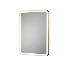 Image of Hudson Reed 700 x 500mm LED Mirror - Brushed Brass