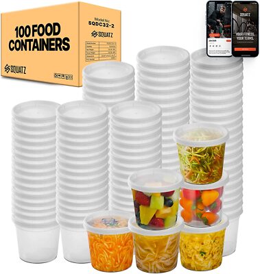 Squatz SQDC32-2 100 Microwaveable Soup Container Food Storage