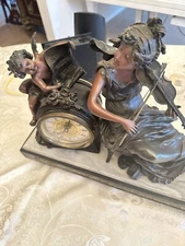 antique mantel gilt bronze french clock