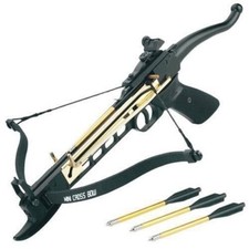 METAL Cobra Self Cocking Tactical Crossbow Pistol 80lb Draw Small Game Hunting