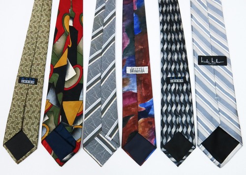 Tie Lot 6 Mixed Men's Ties Pre-Owend Nicole Miller, City Streets, Mark Jason - Picture 2 of 7