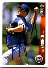 Pete Harnisch autographed baseball card (New York Mets ) 1996 Upper Deck #624