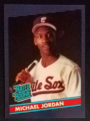 1990 Fun City Cards Michael Jordan 1986 Baseball Rated Rookie