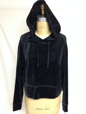 Calvin Klein Velour Cropped Hoodie 
