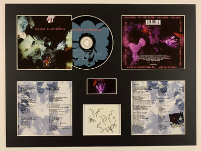 THE CURE - Signed Autographed - DISINTEGRATION - Album Display Deluxe