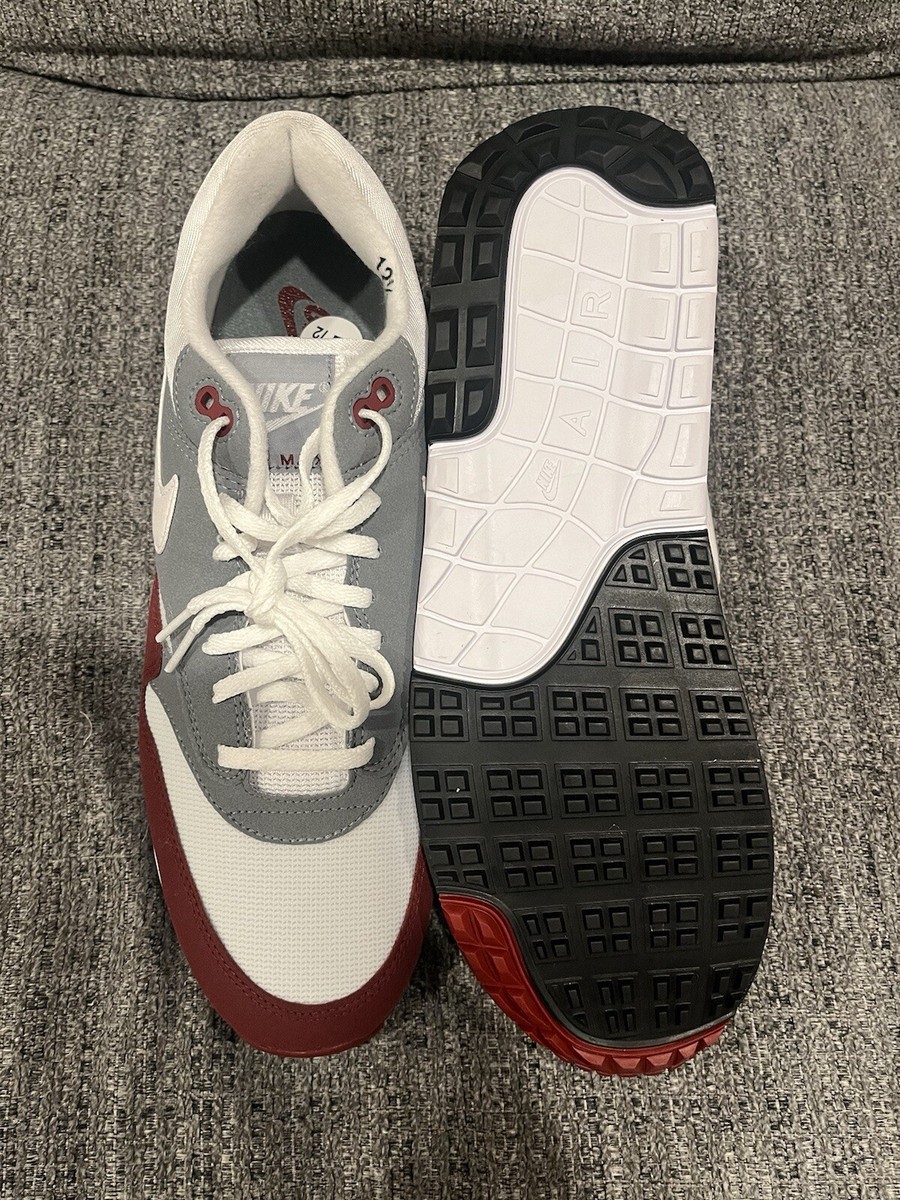 新品　Air Max 1 Golf Pale Grey Red 国内2月15日発売予定】ナイキ エアマックス 1 ゴルフ ホワイト
