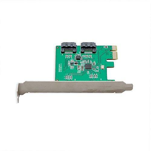I/O CREST 2 Port SATA III PCI-e 2.0 x1 Controller Card Asmedia