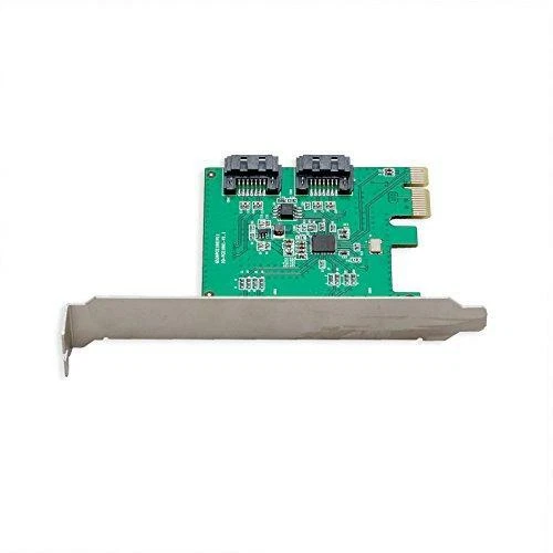 I/O CREST 2 Port SATA III PCI-e 2.0 x1 Controller Card Asmedia ASM1061 Non-Raid - Image 2 of 4