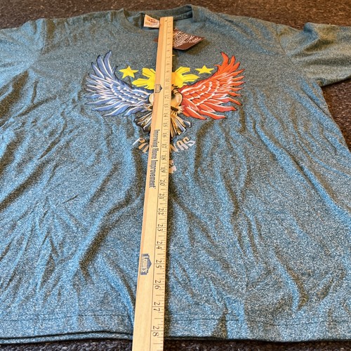 New With Tags Teal Dibuho Philippines Brown Nation Hand Painted Eagle T-Shirt XL - Picture 3 of 5