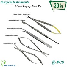 Chirurgisch Micro-Surgery Nadelhalter / Rechts Instrumente Set Zahnpflege