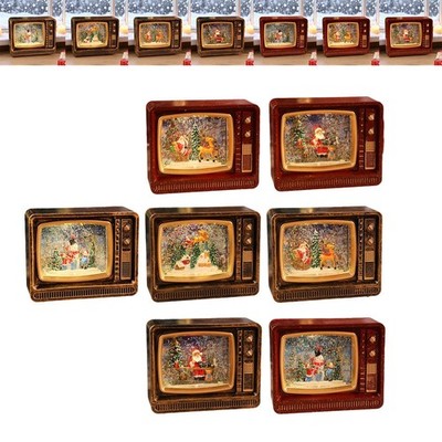Weihnachten Schneekugel TV Form Urlaub beleuchtet für Party Tisch Schlafzimmer