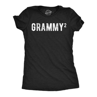 Womens Funny T Shirts Grammy To The Second Sarcastic Family Tee For Ladies