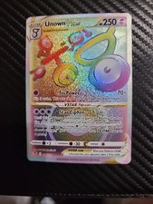 Pokémon TCG Unown VSTAR Silver Tempest Holo Card 199/195 Rainbow Secret Rare on eBay