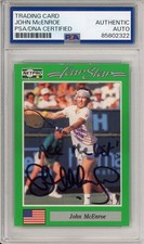 1991 NETPRO TOUR STARS JOHN MCENROE SIGNED ROOKIE PSA DNA COA AUTOGRAPH RC HOF