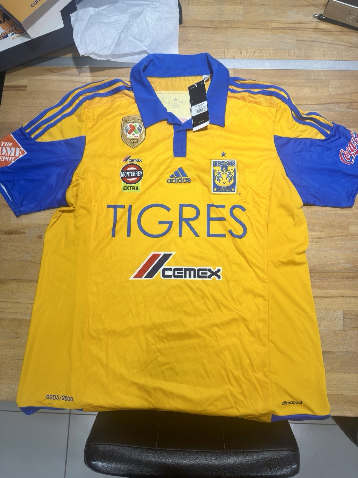 Official Tigres UANL Adidas Jersey β Apertura 2015 Champions