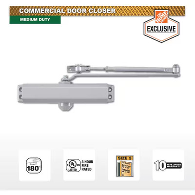 Medium-Duty Aluminum Commercial Door Closer