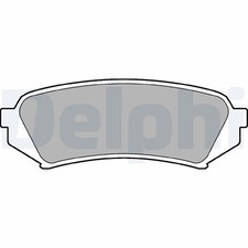 DELPHI Jeu de plaquettes de frein