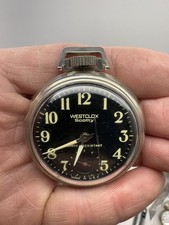 Westclox Scotty Pocket Watch Luminous Dial And Hands