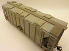 Boston & Maine BM 70 Ton 2 Bay Covered Hopper Bowser Weathered Built HO — photo 5