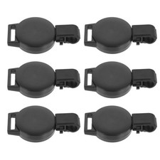 6 Pcs Plastic Badge Holders Reel Clip Nurse Accessories Lightweight