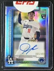 ROKI SASAKI 2025 TOPPS CHROME #RA-ROKI ROOKIE REFRACTOR AUTO RC 65/499 DODGERS
