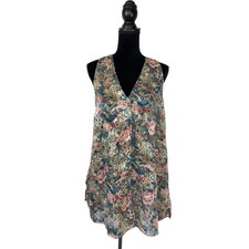 Victoria's Secret Gold Label Sheer Floral Sleeveless Nightgown - Women's M/L