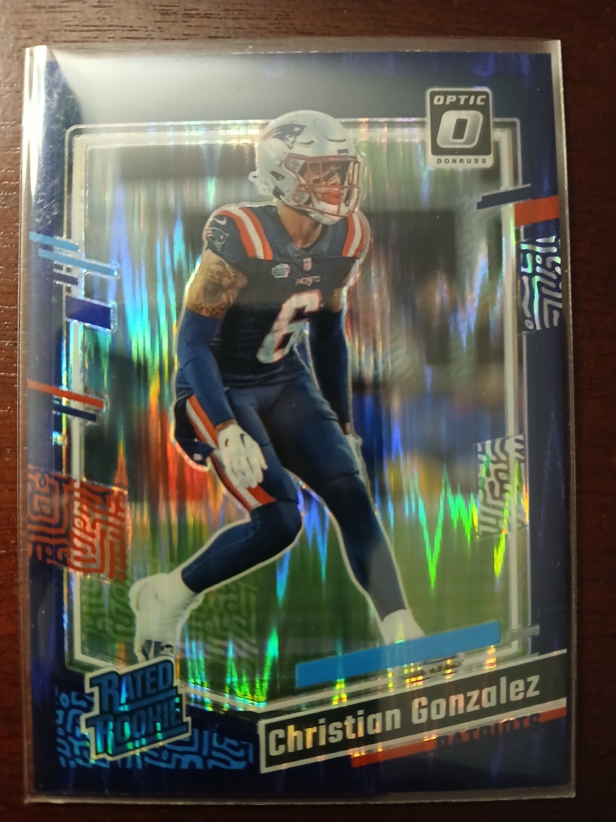 2023 Donruss Optic #274 Christian Gonzalez Purple Shock