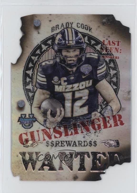 2024 Bowman U Gunslingers & Bandits Die-Cuts Brady Cook #GB-11 15wb