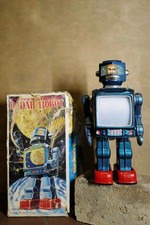 Vintage Radar Robot, Japan S.H. Mark mit OVP getestet funktionst&uuml;chtig Space Toy