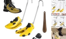 Boot Stretchers for Cowboy Boots Shoe Stretcher Women Men 2 Pack, Adjustable 