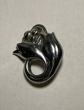 VINTAGE GEORG JENSEN INC USA 100A STERLING SILVER TULIP PIN BROOCH