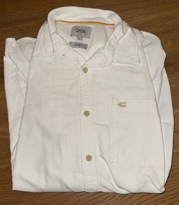 Camel Active Baumwollhemd Herren Weiss Gr. S Keine gebrauchsspuren