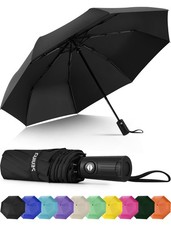 Seniny Windproof Travel Umbrella, Automatic Umbrellas for Rain, Portable  Compa