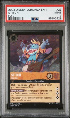 Stitch - Rock Star graded PSA 9 for sale on eBay