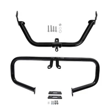 Motorcycle Black Chopped Engine Guard Highway Crash Bar For Harley Touring Glide