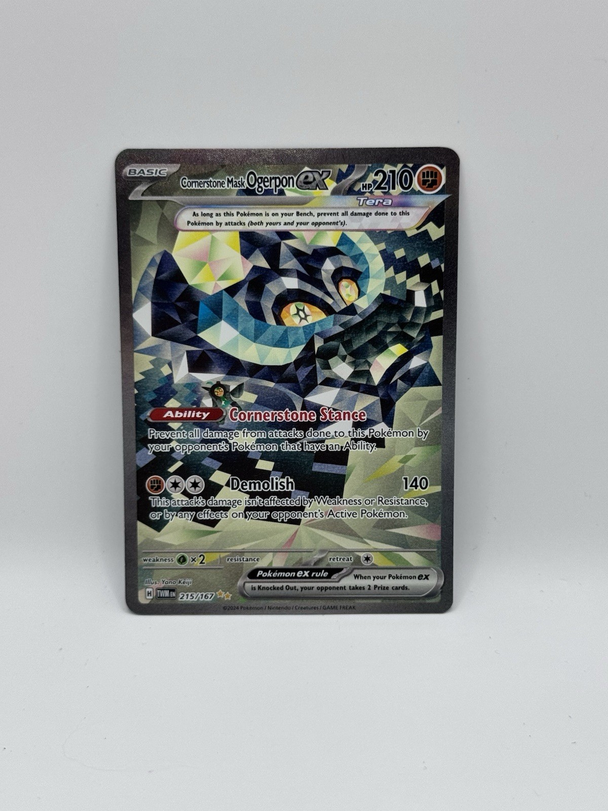 Cornerstone Mask Ogerpon ex 215/167 Sv06: Twilight Masquerade Holo