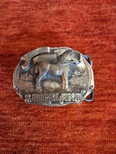 Vintage Horse Belt Buckle Shireland First Edition 1988 Thomas J Smrt Collectible