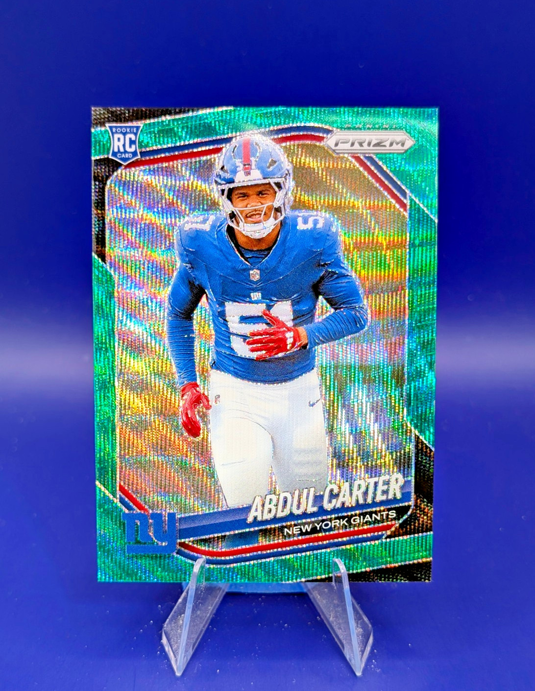 2025 Panini Prizm - Rookies Abdul Carter #394 Green Wave Prizm (RC)