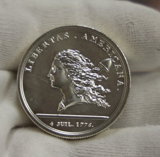 .999 Silver Libertas Americana 2 oz Coin